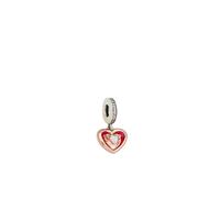 Pandora - Charm Pendente Cuore Radioso Bicolore - - Accessories - Donna - Rosso - ONE SIZE