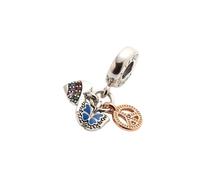 Pandora - Charm Pendente Triplo Cuore Arcobaleno- Farfalla e Pace - - Accessories - Donna - Multicolore - ONE SIZE