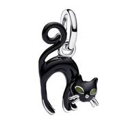 Pandora Charm Portafortuna Gatto Nero 794769C01 Ciondolo Argento 925 Smalto