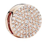 Pandora - Charm Rotondo Pavé - - Accessories - Donna - Rosa - ONE SIZE