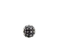 Pandora Perlina d'argento scintillante con zirconi neri 792630C04