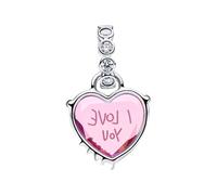 Pandora - Charm "Ti Amo Mamma" Pendente - - Accessories - Donna - Rosa - ONE SIZE