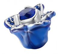 Pandora Charms Blue Rose Charm Pendant 925 Silver Trusky Charms