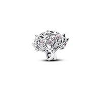 PANDORA Moments 794486C01 - Charm a forma di albero della vita, lavorato in argento sterling 925, con zirconi cubici e cristalli, con motivo albero, compatibile