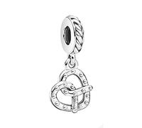 PANDORA Ciondolo a forma di pretzel in argento Sterling