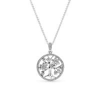 PANDORA Ciondolo albero genealogico 390384CZ-80 Argento e zirconi