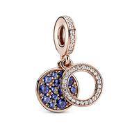 Pandora Ciondolo Charm Disco Blue 789186C01 donna Rosé