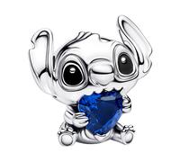 Pandora Ciondolo Charm Disney Stitch Cuore Blu In Argento 925 794731C01