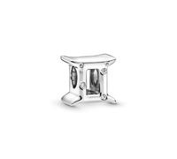 PANDORA Ciondolo con segno dei gemelli in argento Sterling con zirconia cubica trasparente