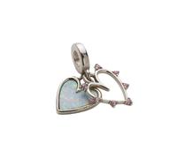 Pandora - Ciondolo Cuore d'Amicizia in Opale - - Accessories - Donna - Grigio - ONE SIZE