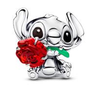 Pandora Ciondolo Disney Stitch con rosa in vetro di Murano 794378C01