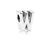 PANDORA Ciondolo in argento con lettera W