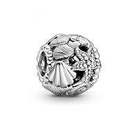 PANDORA Ciondolo in argento Sterling con conchiglia e stella marina