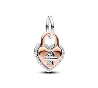 Pandora Ciondolo originale Cuore con lucchetto Rosa 783079C01