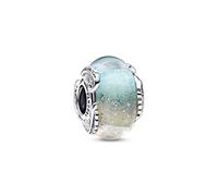 CHARM VETRO DI MURANO CIELO E PIUME DONNA PANDORA