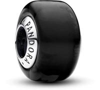 PANDORA Ciondolo Moments in argento Sterling con vetro di Murano nero