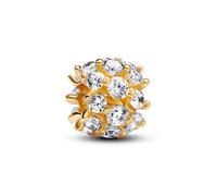 PANDORA Ciondolo Moments placcato in oro 14 k con zirconia cubica trasparente