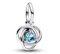 Pandora Ciondolo pendente cerchio eternità blu acquamarina 793125C03 1 UD.