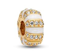 PANDORA Clip Charm In Pietre E Smalto Color Oro 763785C01
