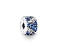 PANDORA Moments 792552C01 clip con zirconi blu