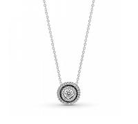 PANDORA Collana 399414C01-45 doppio brillante aureolato
