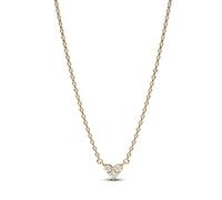 COLLANA CUORE CON TRE PIETRE PLACCATA ORO DONNA PANDORA