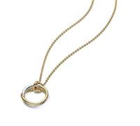 Pandora Essence 363882C00-45 - Collana in argento sterling placcato oro 14 carati, 45 cm, 45 cm, Argento sterling, Nessuna pietra preziosa