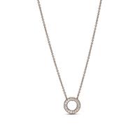 PANDORA Collana cerchio in pavé 387436C01-45 Donna in argento sterling