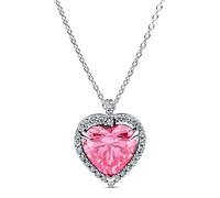 Pandora Collana con alone a forma di cuore rosa 394414C01