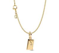 PANDORA Collana da donna con ciondolo a forma di lettera d'amore, color oro, set regalo alla moda, simbolo d'amore, confezione multiprodotto 21533