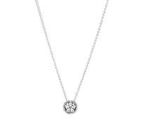 Pandora Collana in argento sterling con fiocco di neve, 45 cm, 45 cm, Metallo, Zirconia cubica