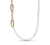 COLLANA MAGLIA LINK SMALL E PERLE DONNA PANDORA
