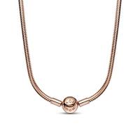 PANDORA Collana Moments in maglia snake a catena placcata in oro rosa 14 carati, 45