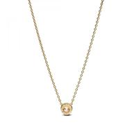 PANDORA Timeless 363548C01-45 - Collana in argento sterling con ciondolo a forma di pavé e zirconi, 45 cm, Argento sterling, Zirconia cubica
