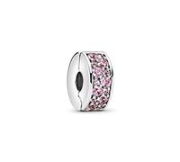 PANDORA 791817PCZ Perlina a clip da donna in argento con zirconia