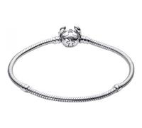 Pandora Disney Stitch 593738C01-18 - Braccialetto a maglia di serpente in argento Sterling, collezione Disney, lunghezza 18 cm, 593738C01-18, Argento sterling, Nessuna pietra preziosa