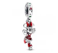 Pandora Disney 793530C01 Minnie Mouse Ice Skating Dangle Charm - Sterling Silver, Red Enamel