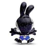 PANDORA Disney Oswald 794021C01 - Charm a forma di coniglietto in argento Sterling, compatibile con Moments