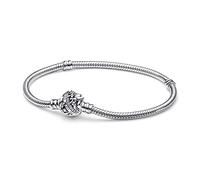 PANDORA Disney Bracciale in maglia a serpente in argento Sterling con zirconi cubici trasparenti