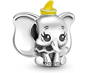 PANDORA Disney Ciondolo con Dumbo in argento 9 con smalto nero e giallo
