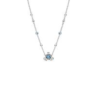 PANDORA Disney - Collana in argento sterling con carrozza di zucca, 45 cm, 45 cm, Argento sterling, Zirconia cubica