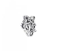 PANDORA Disney Daisy Duck 793910C00 - Charm aperto in argento Sterling, compatibile Moments, dimensioni: 7,1 x 13,9 x 7,4 mm