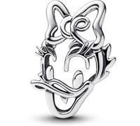 PANDORA Disney Daisy Duck 793910C00 - Charm aperto in argento Sterling, compatibile Moments, dimensioni: 7,1 x 13,9 x 7,4 mm