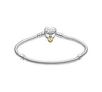 PANDORA Disney Princess Moments Heart Snake Chain Braccialetto