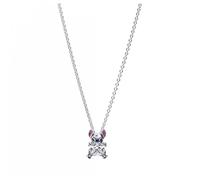 Pandora Disney Stitch 393743C01-45 - Collana in argento sterling con zirconi, 45 mm, 45 cm, Argento sterling, Zirconia cubica