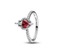 PANDORA Disney Villains Evil Queen sterling silver ring with fuchsia rose crystal and clear cubic zirconia