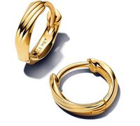 Pandora Essence 263871C00 - Orecchini in argento sterling placcato oro 14 carati, 12x11,8x3,1 mm, Argento sterling, Nessuna pietra preziosa