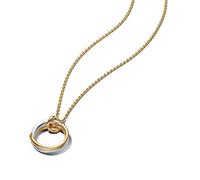 Pandora Essence 363882C00-45 - Collana in argento sterling placcato oro 14 carati, 45 cm, 45 cm, Argento sterling, Nessuna pietra preziosa