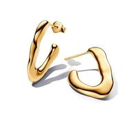 PANDORA Essence Orecchini a cerchio placcati in oro 14k