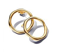 PANDORA Essence Orecchini a cerchio placcati in oro 14k